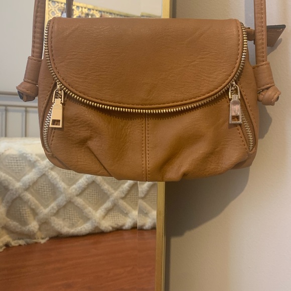 Brown leather crossbody bag - Picture 2 of 4